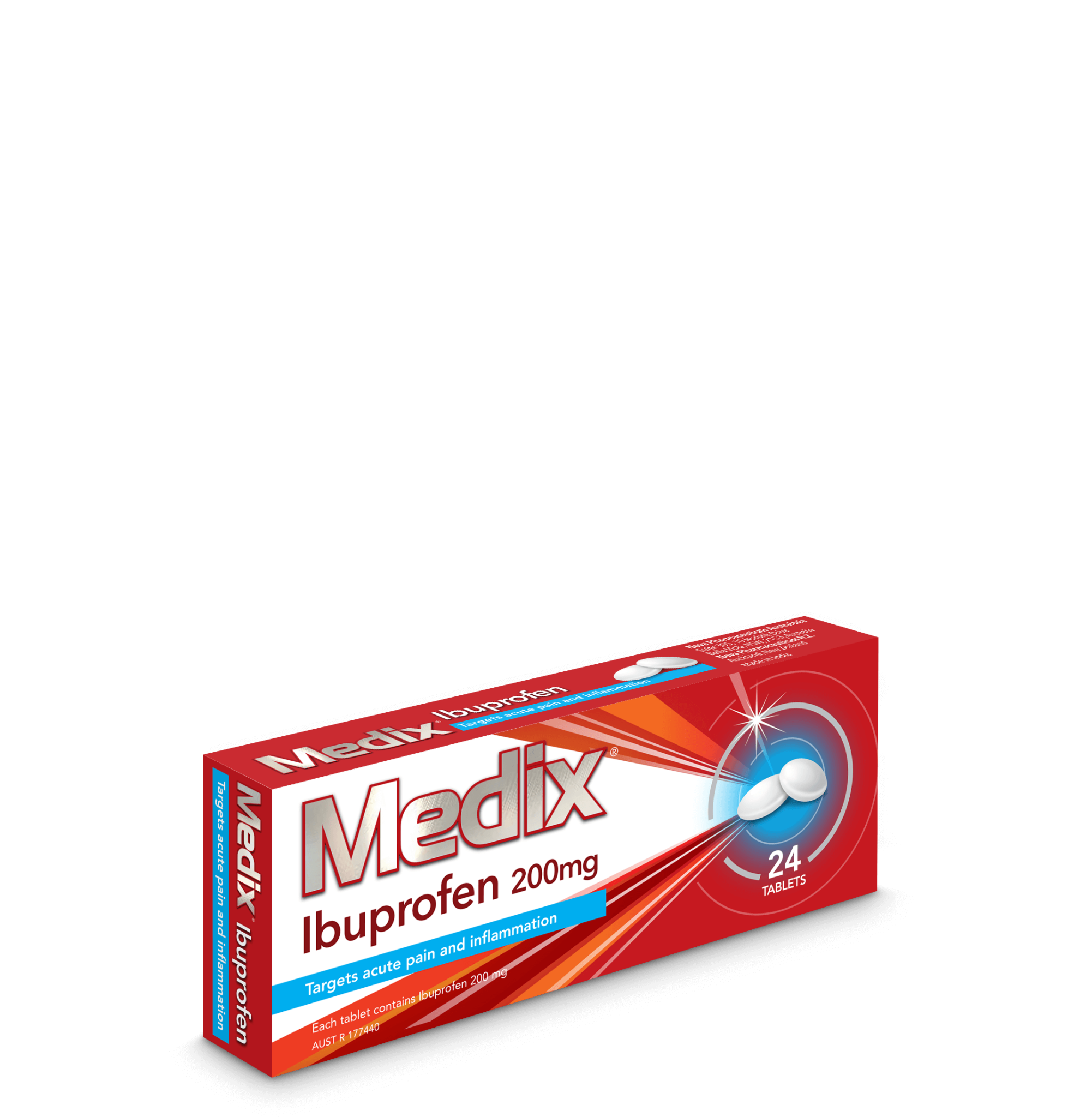 Medix Ibuprofen Tablets, 24 Each Nova Pharm